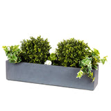 Artificial Buxus Balls planted in window box - Bay and Box