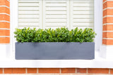 artificial hedge window box