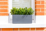 artificial hedge window box