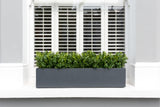 artificial hedge window box