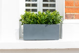 artificial hedge window box