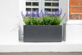 artificial lavender window box