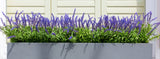 artificial lavender window box